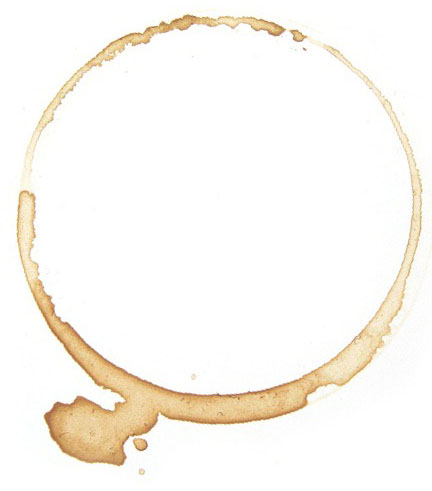 A coffee stain